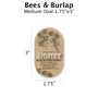 Bees & Burlap - Customizable Label Design Blue Sky Bee Supply