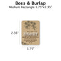 Bees & Burlap - Customizable Label Design Blue Sky Bee Supply