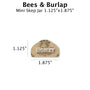 Bees & Burlap - Customizable Label Design Blue Sky Bee Supply