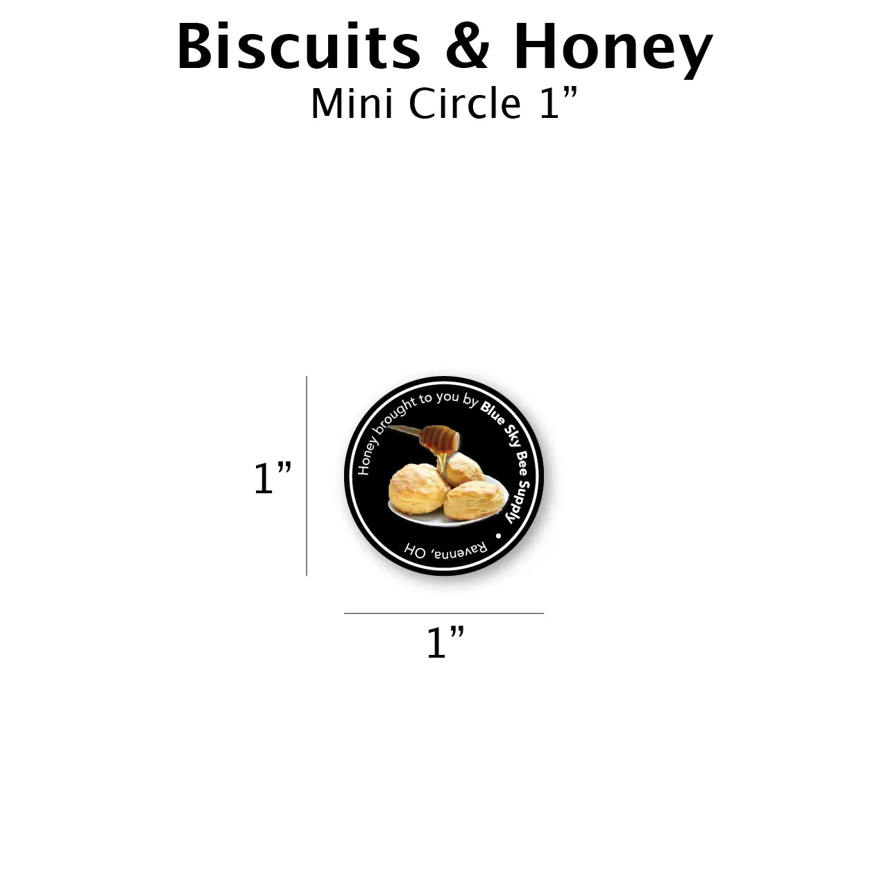 Biscuits & Honey - Customizable Label Design Blue Sky Bee Supply