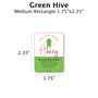 Green Hive - Customizable Label Design Blue Sky Bee Supply