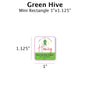 Green Hive - Customizable Label Design Blue Sky Bee Supply