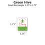 Green Hive - Customizable Label Design Blue Sky Bee Supply