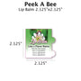 Peek A Bee - Customizable Label Design Blue Sky Bee Supply