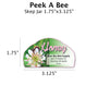 Peek A Bee - Customizable Label Design Blue Sky Bee Supply