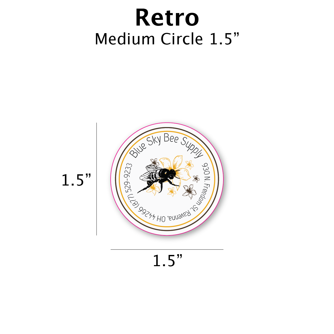 Retro - Customizable Label Design