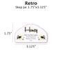 Retro - Customizable Label Design Blue Sky Bee Supply