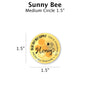 Sunny Bee - Customizable Label Design Blue Sky Bee Supply