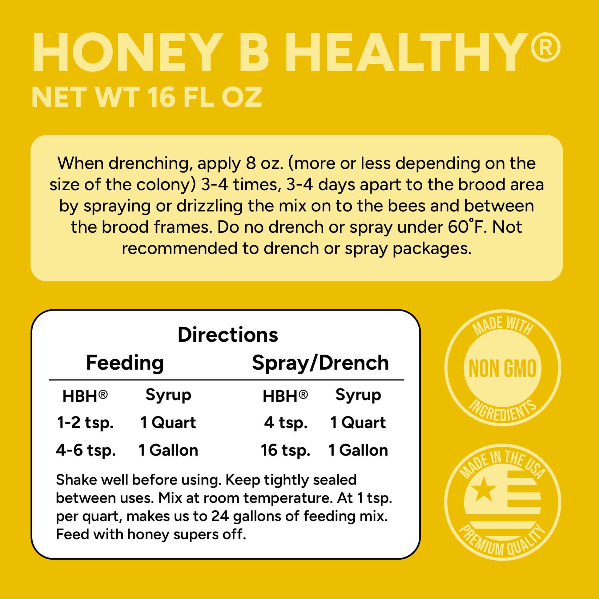 Honey-B-Healthy 16 oz. [HBH-16]