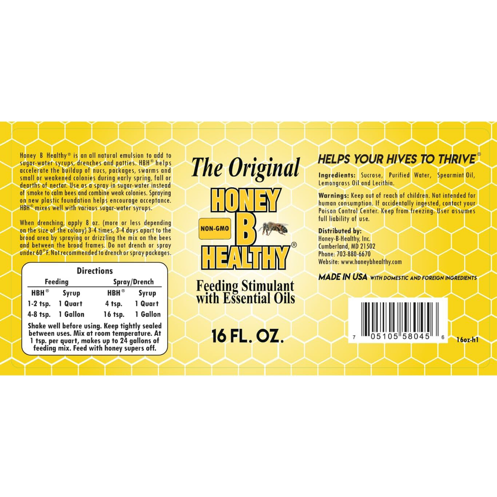 Honey-B-Healthy 16 oz. [HBH-16]