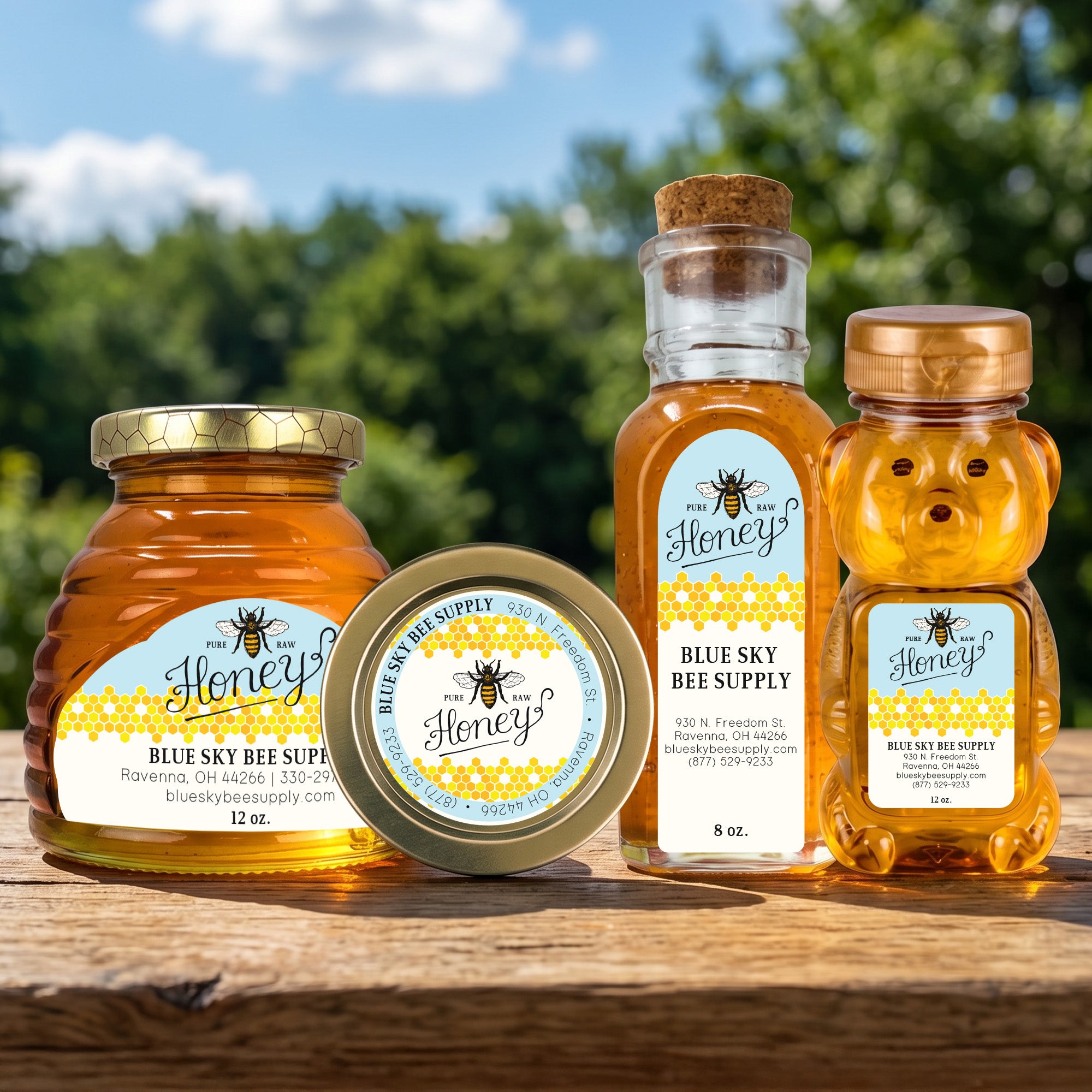 Honey Comb - Customizable Label Design