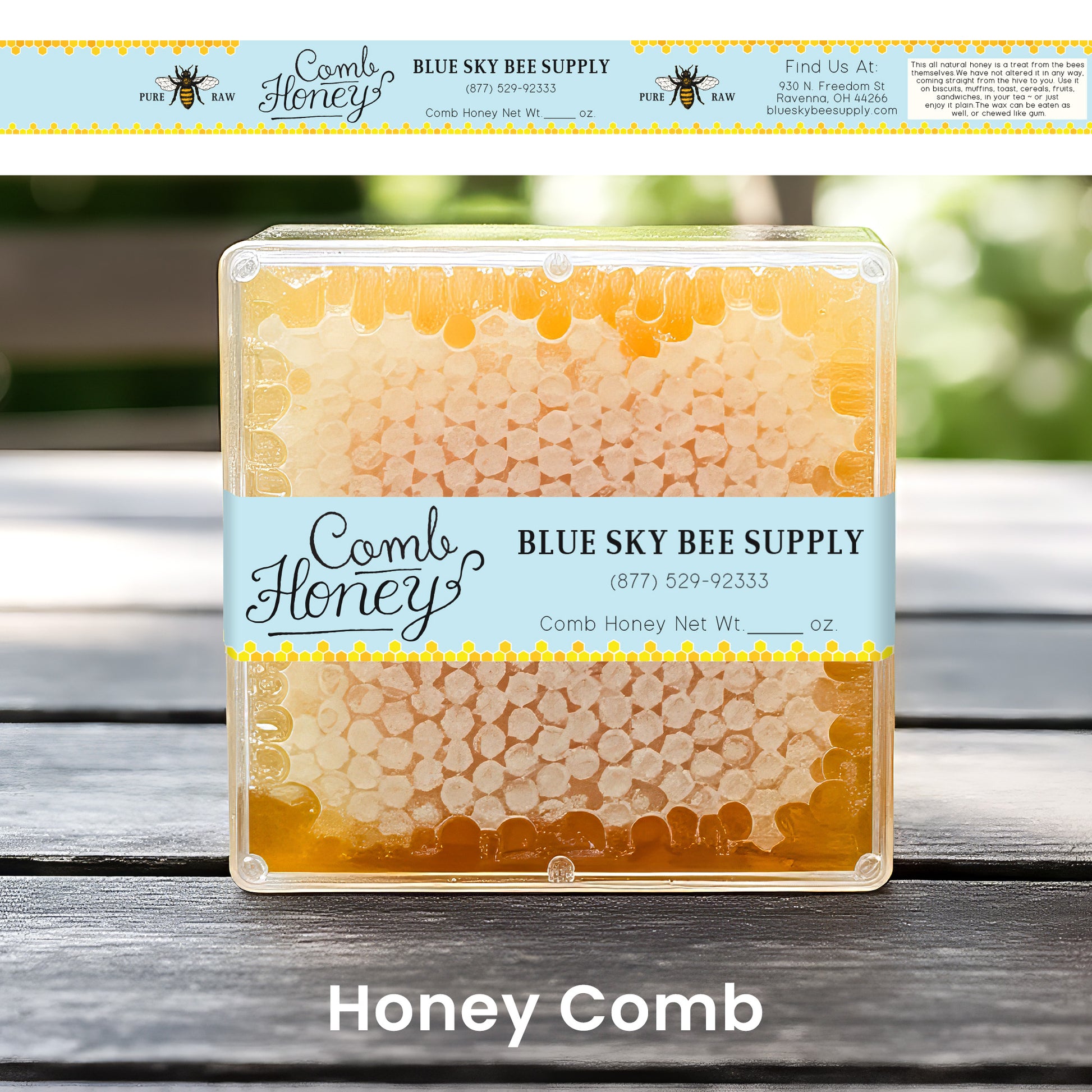 Customizable Full Size Cut Comb Box Labels (100 count)