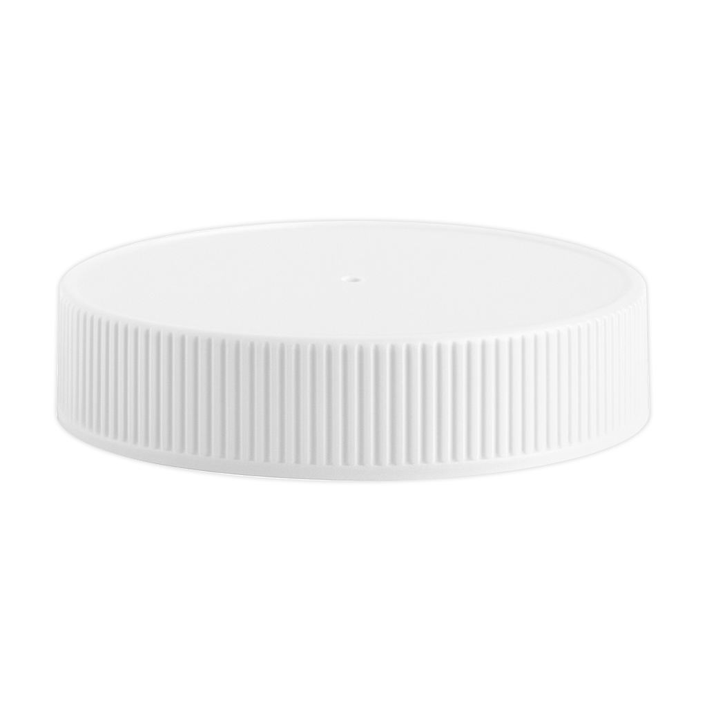 White Plastic Unlined Lids for Glass Classics [48-CP / 63-CP]