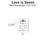Love is Sweet - Favor Label (100 Count) Blue Sky Bee Supply