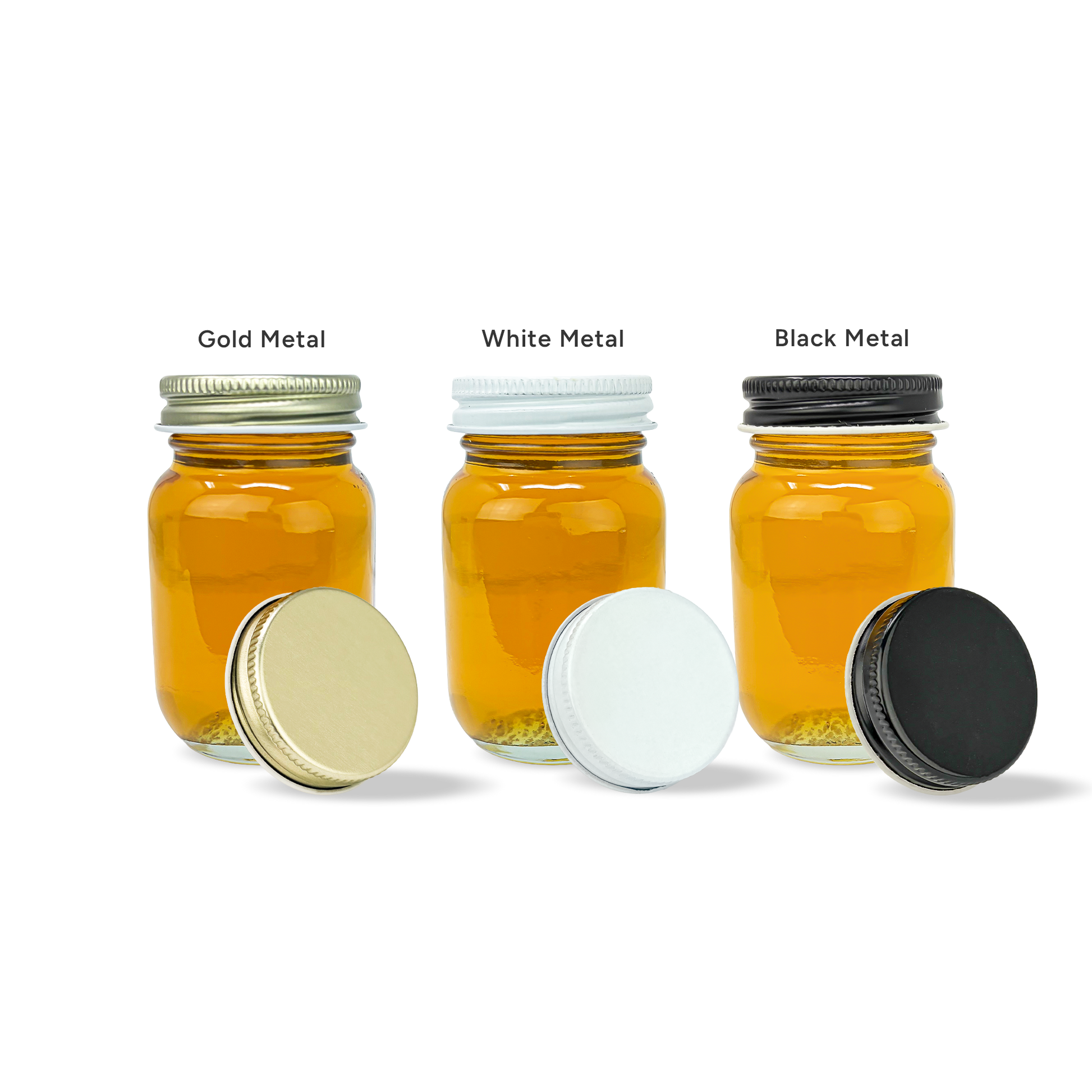 Glass Mini Mason Jars - 3 oz. wt. (24 ct case w/38mm lids) [MM-2]
