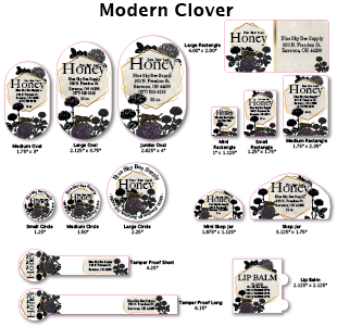 Modern Clover - Customizable Label Design
