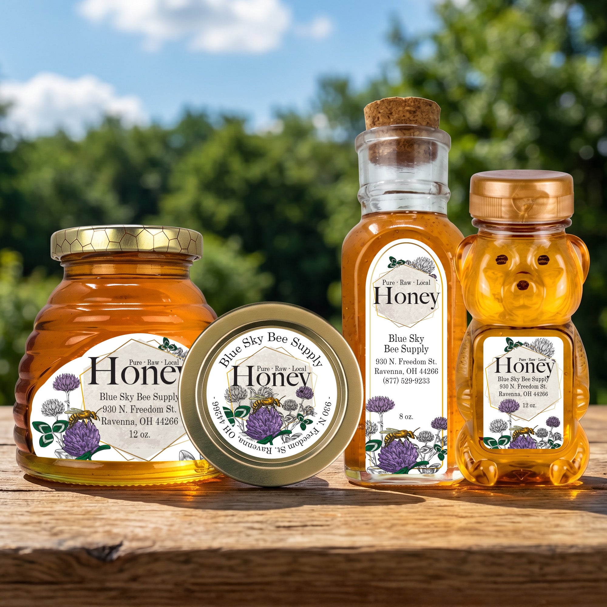 Modern Clover - Customizable Label Design