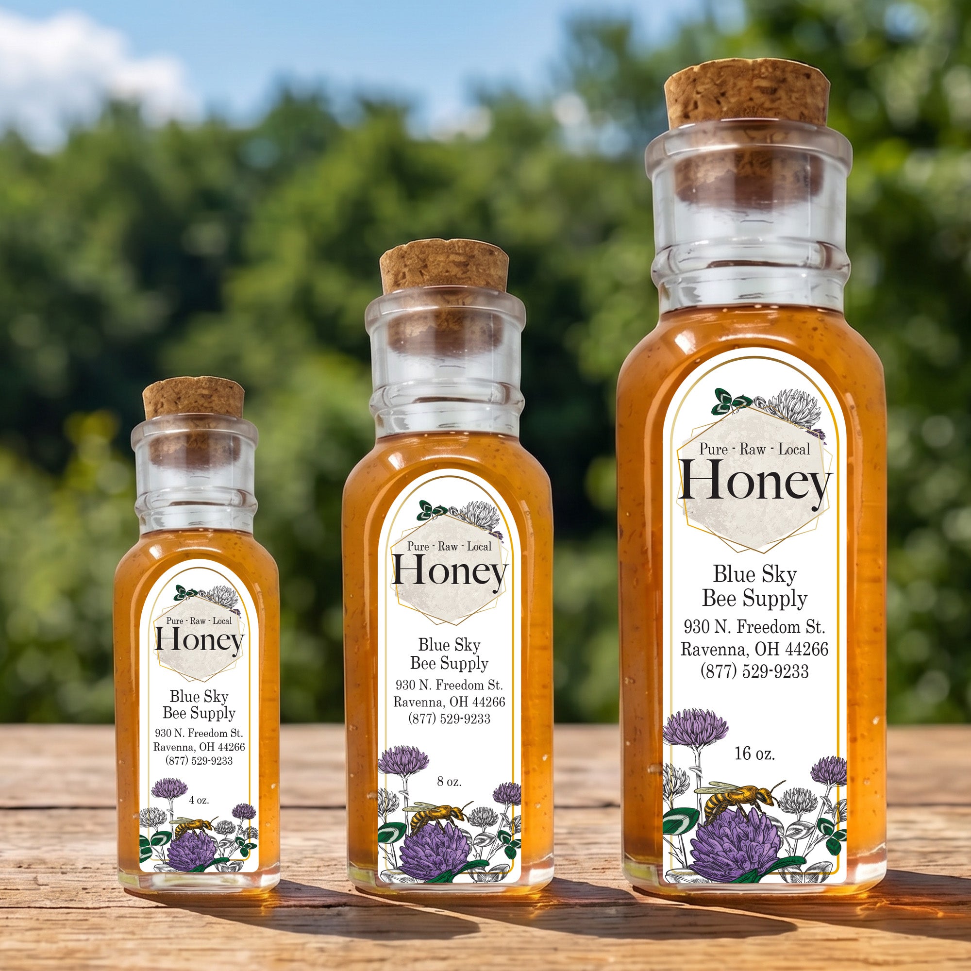 Modern Clover - Customizable Muth Jar Labels