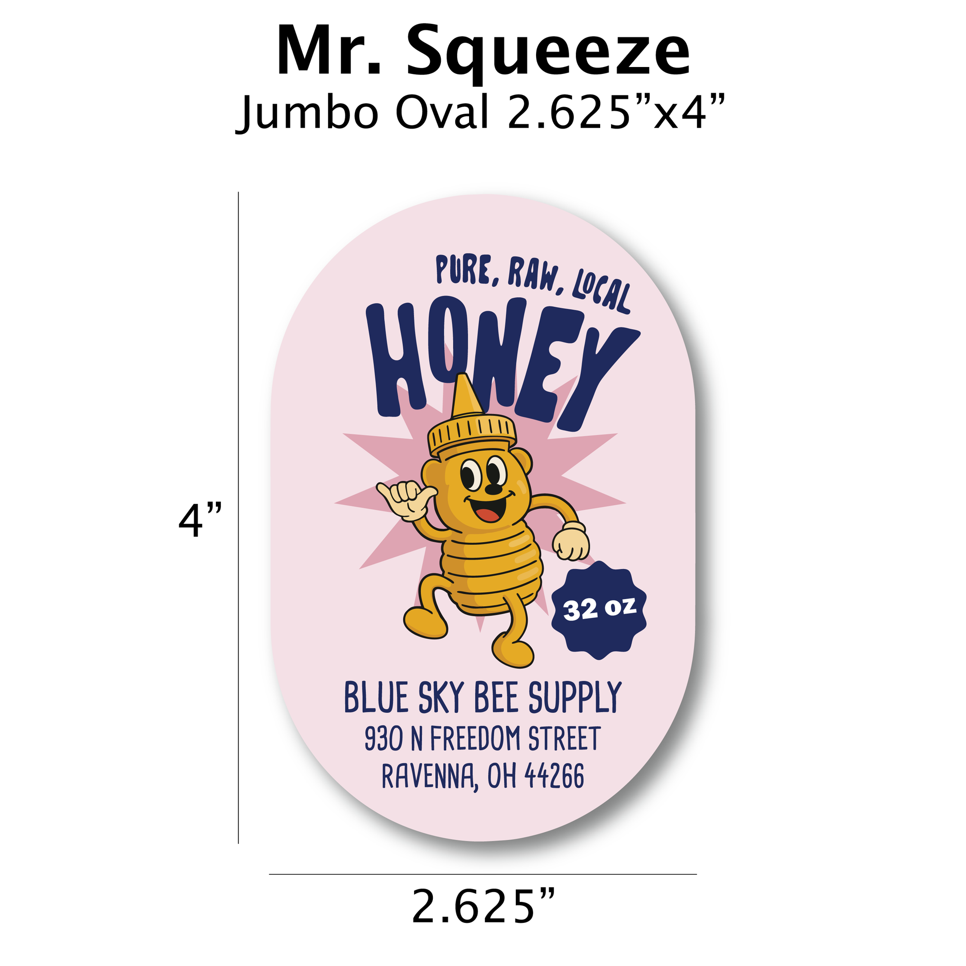 Mr Squeeze - Customizable Label Design