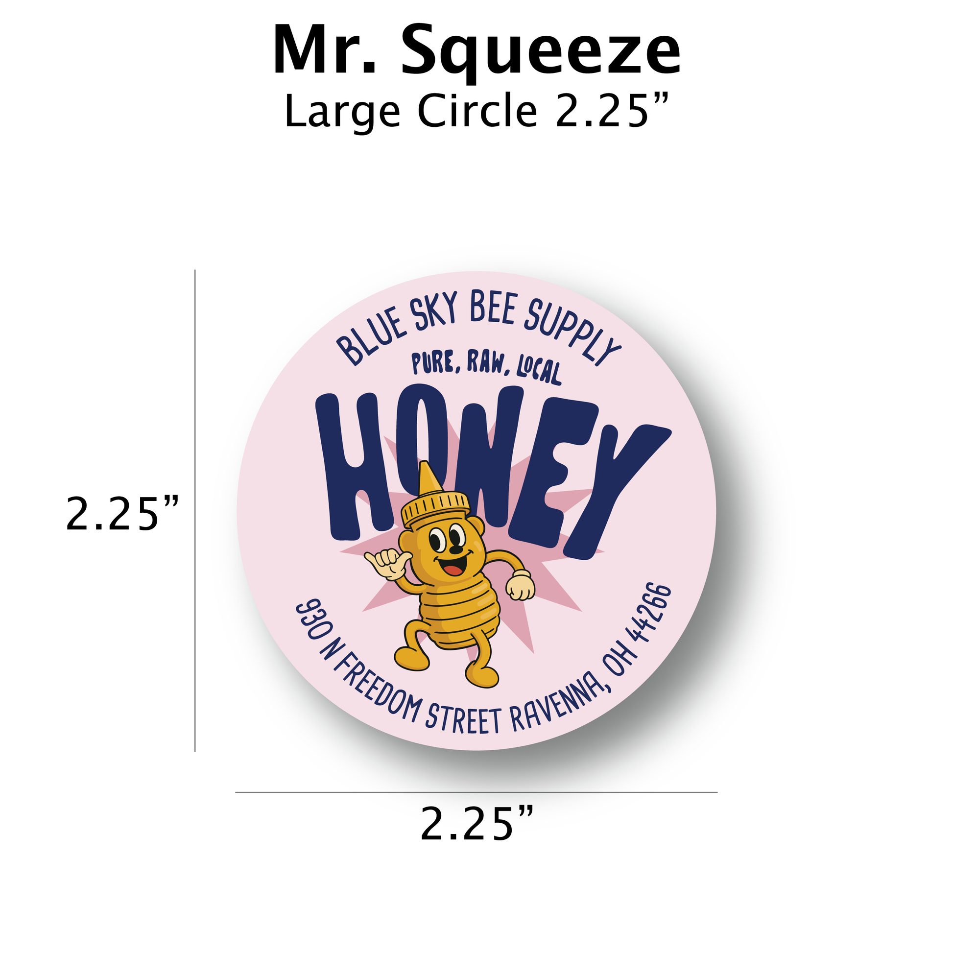 Mr Squeeze - Customizable Label Design