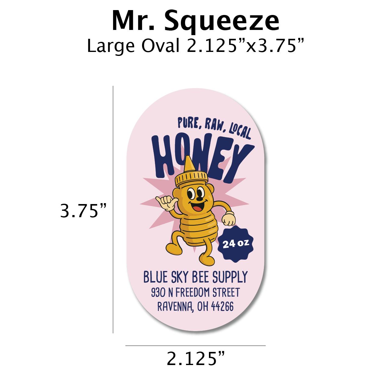 Mr Squeeze - Customizable Label Design