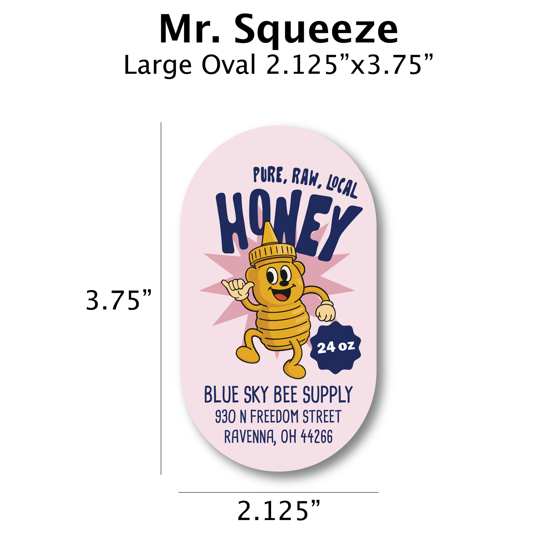 Mr Squeeze - Customizable Label Design