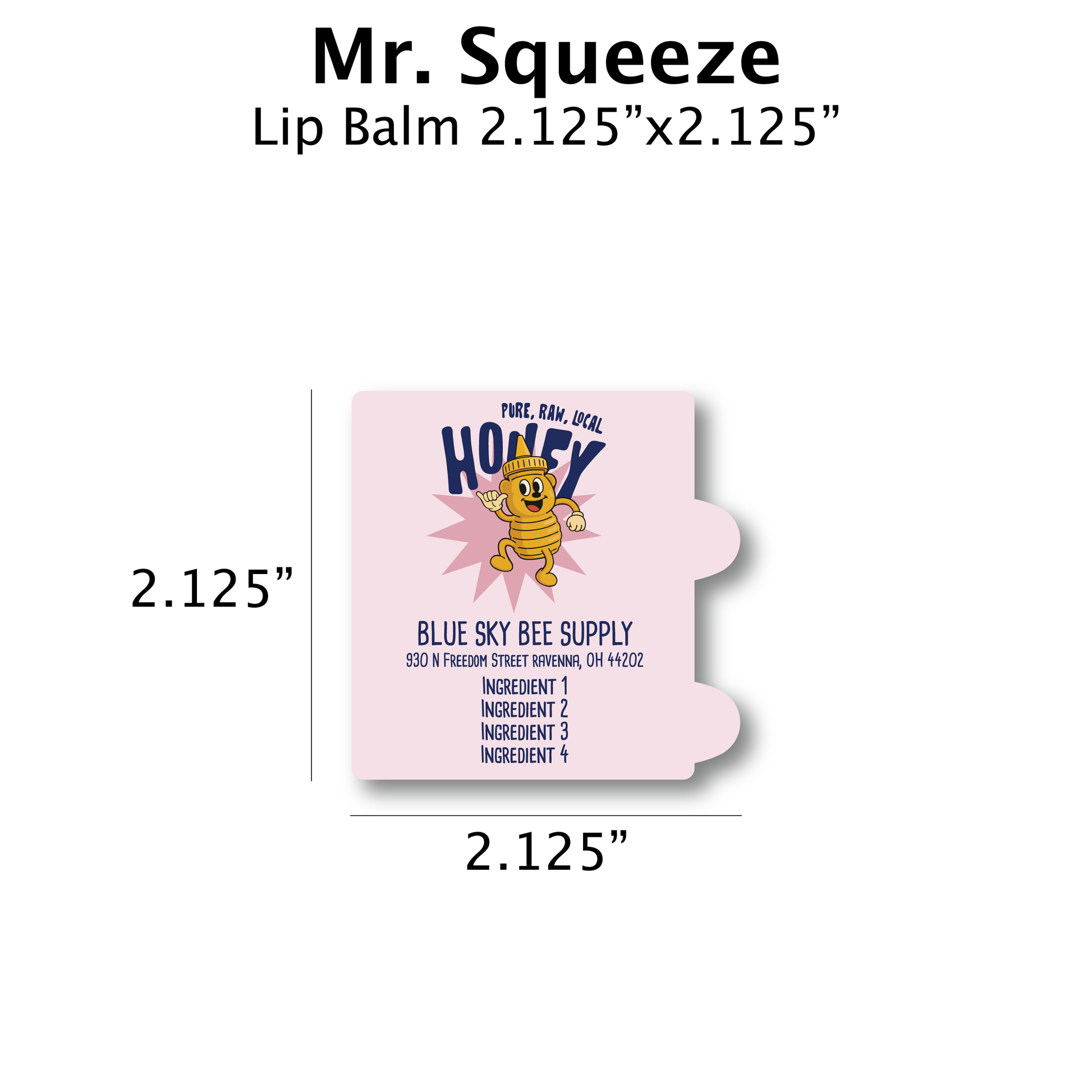 Mr Squeeze - Customizable Label Design