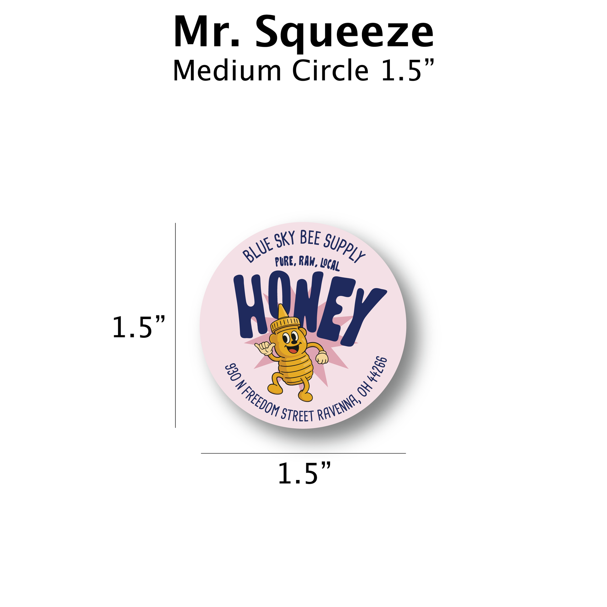 Mr Squeeze - Customizable Label Design