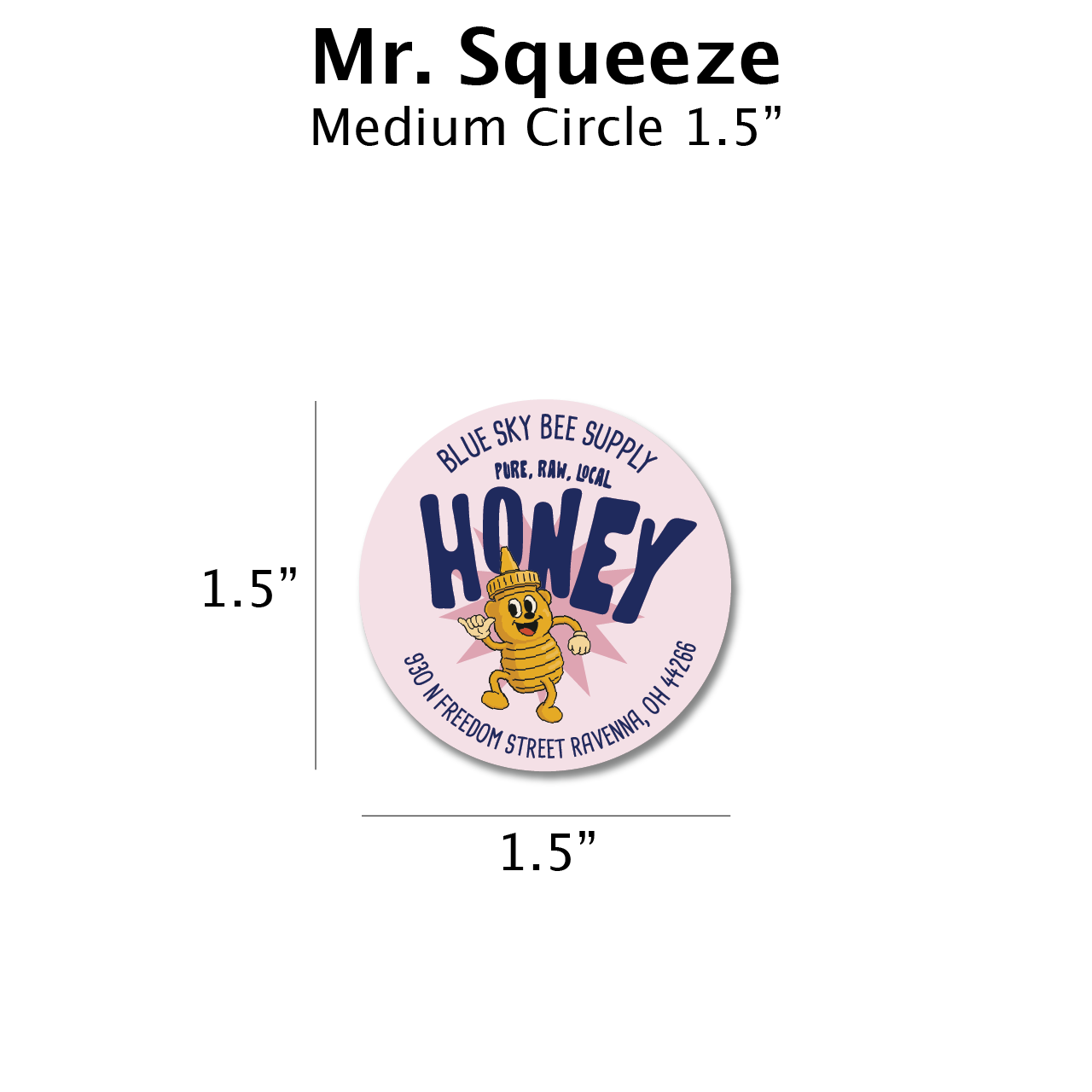 Mr Squeeze - Customizable Label Design