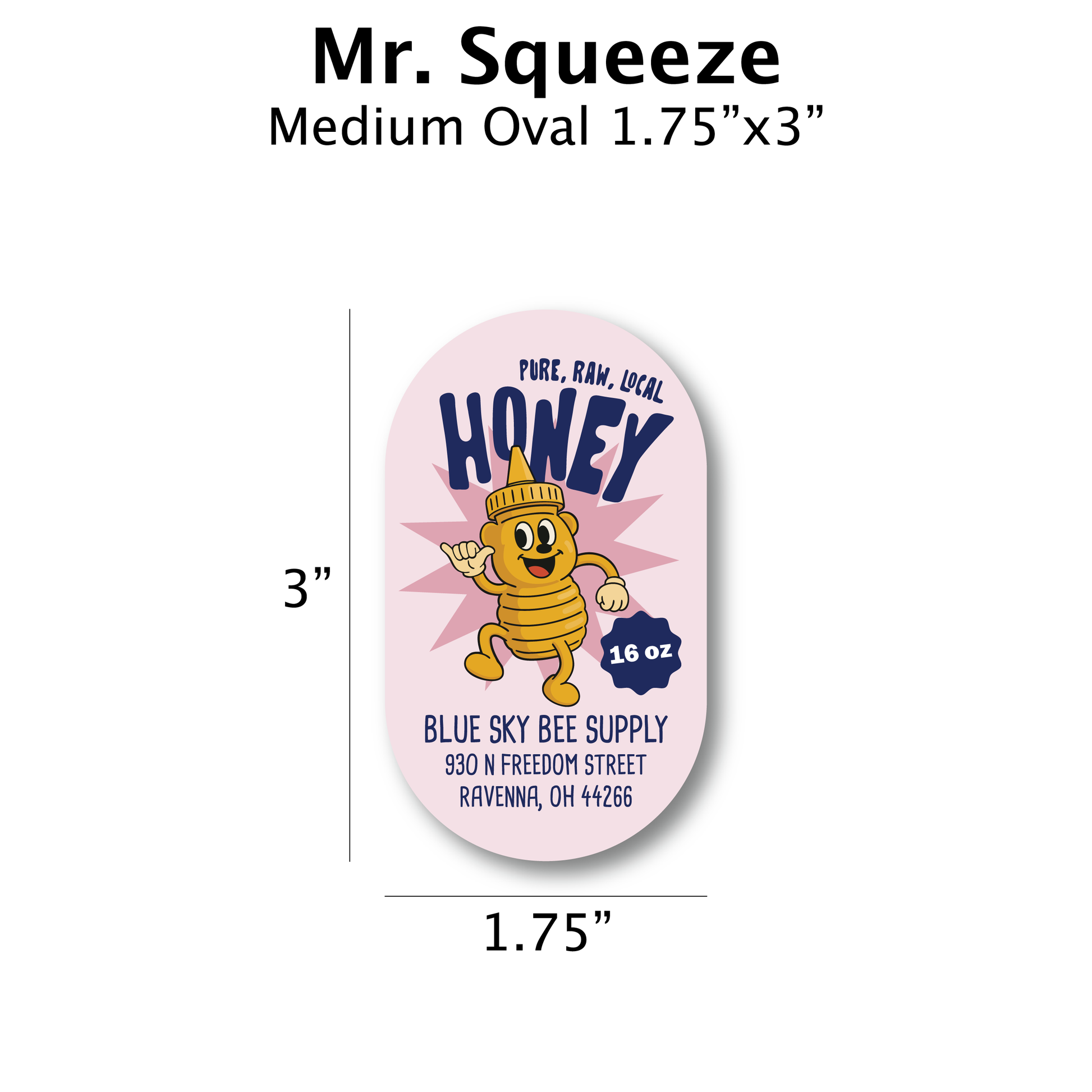 Mr Squeeze - Customizable Label Design