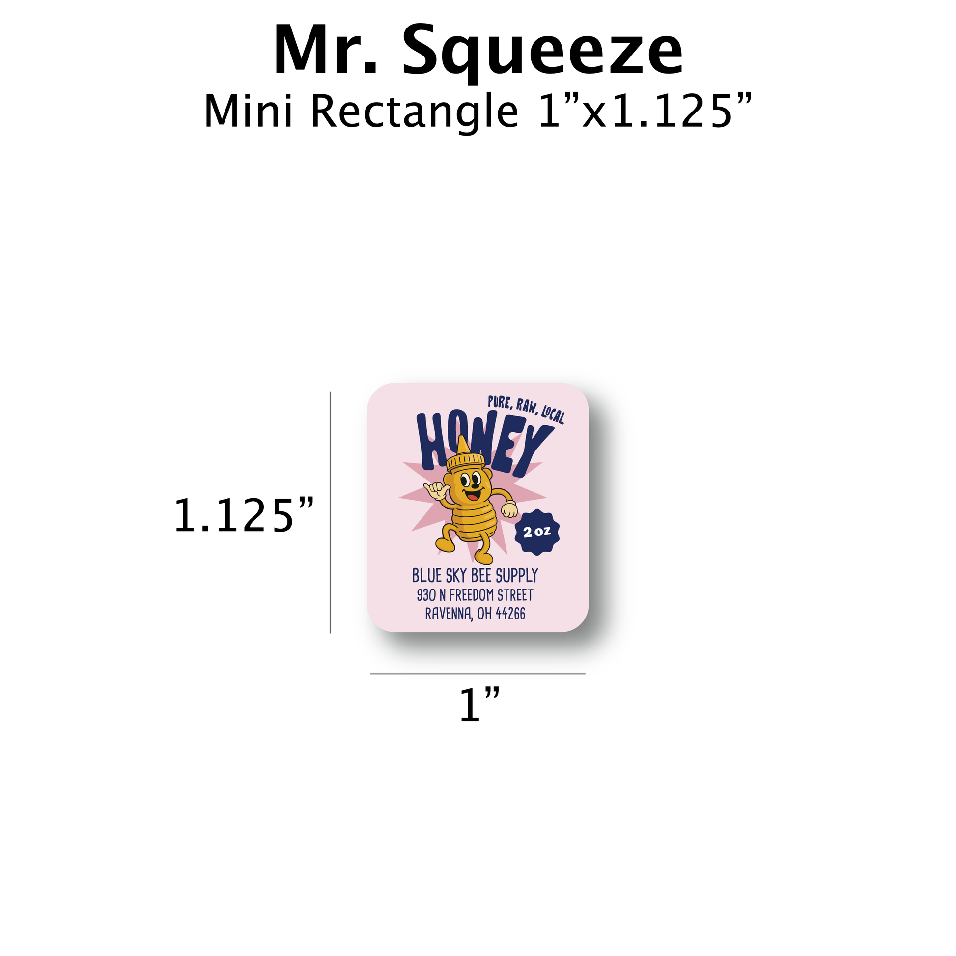 Mr Squeeze - Customizable Label Design