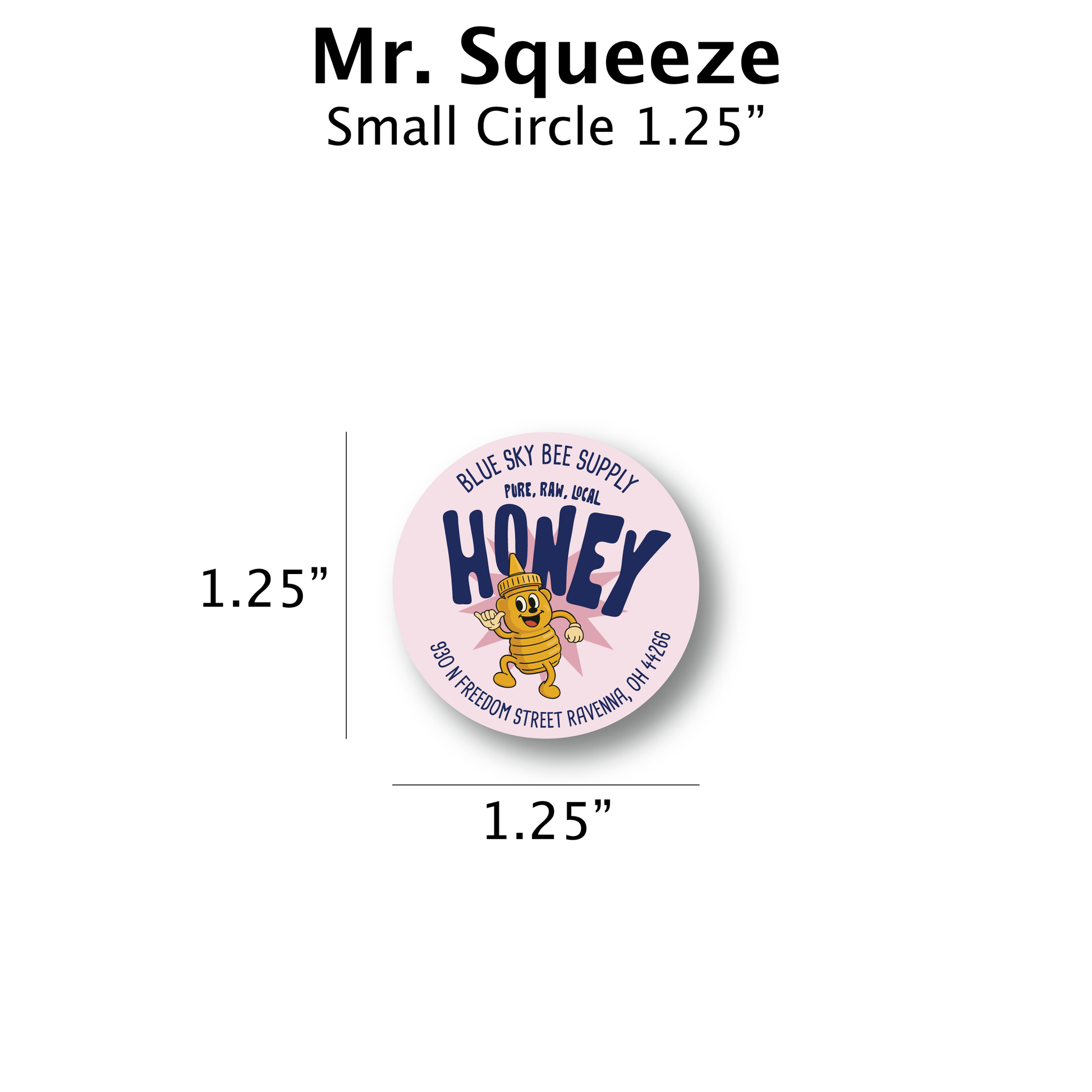 Mr Squeeze - Customizable Label Design