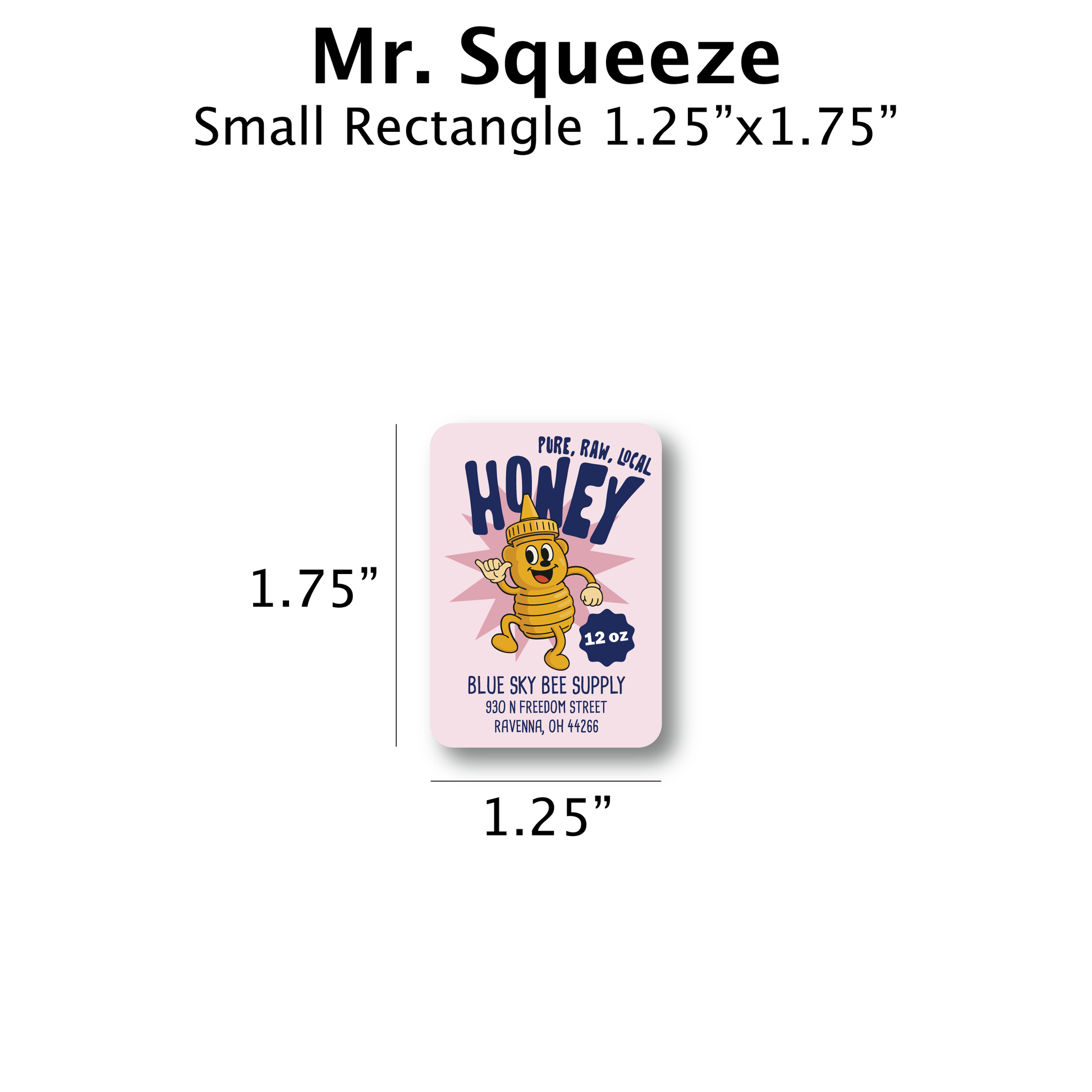 Mr Squeeze - Customizable Label Design
