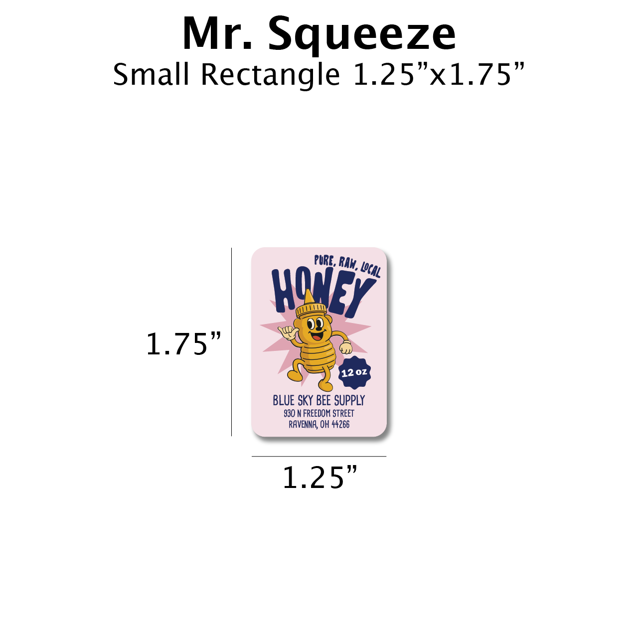 Mr Squeeze - Customizable Label Design