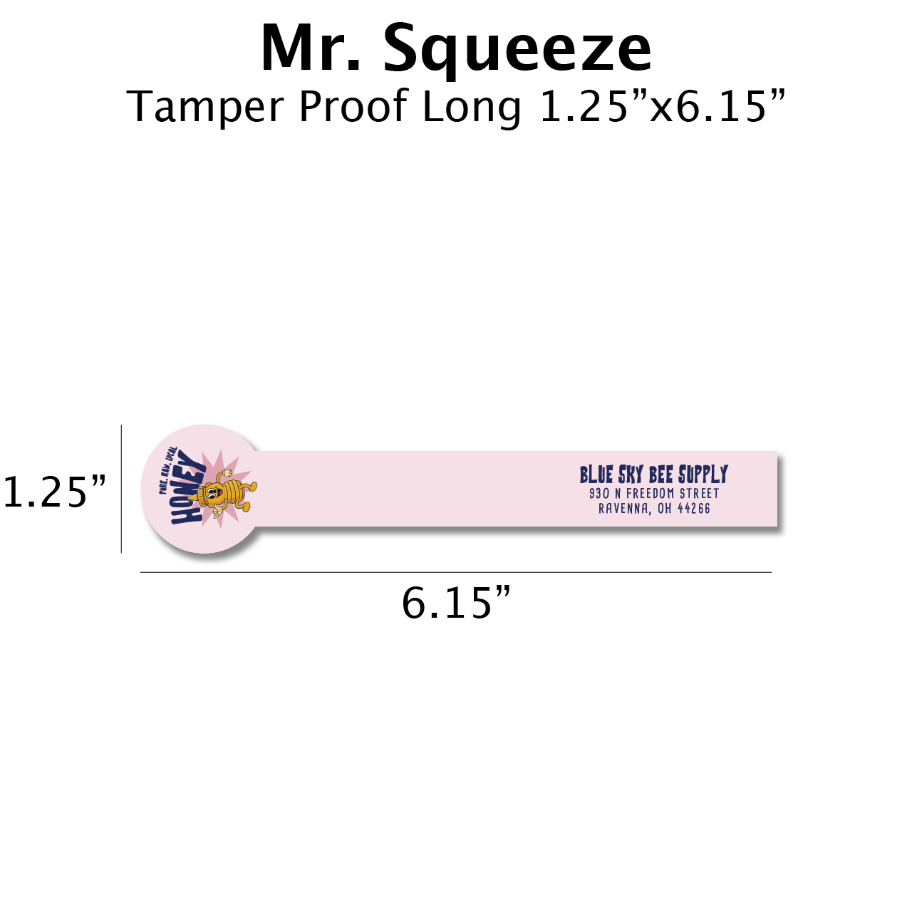 Mr Squeeze - Customizable Label Design