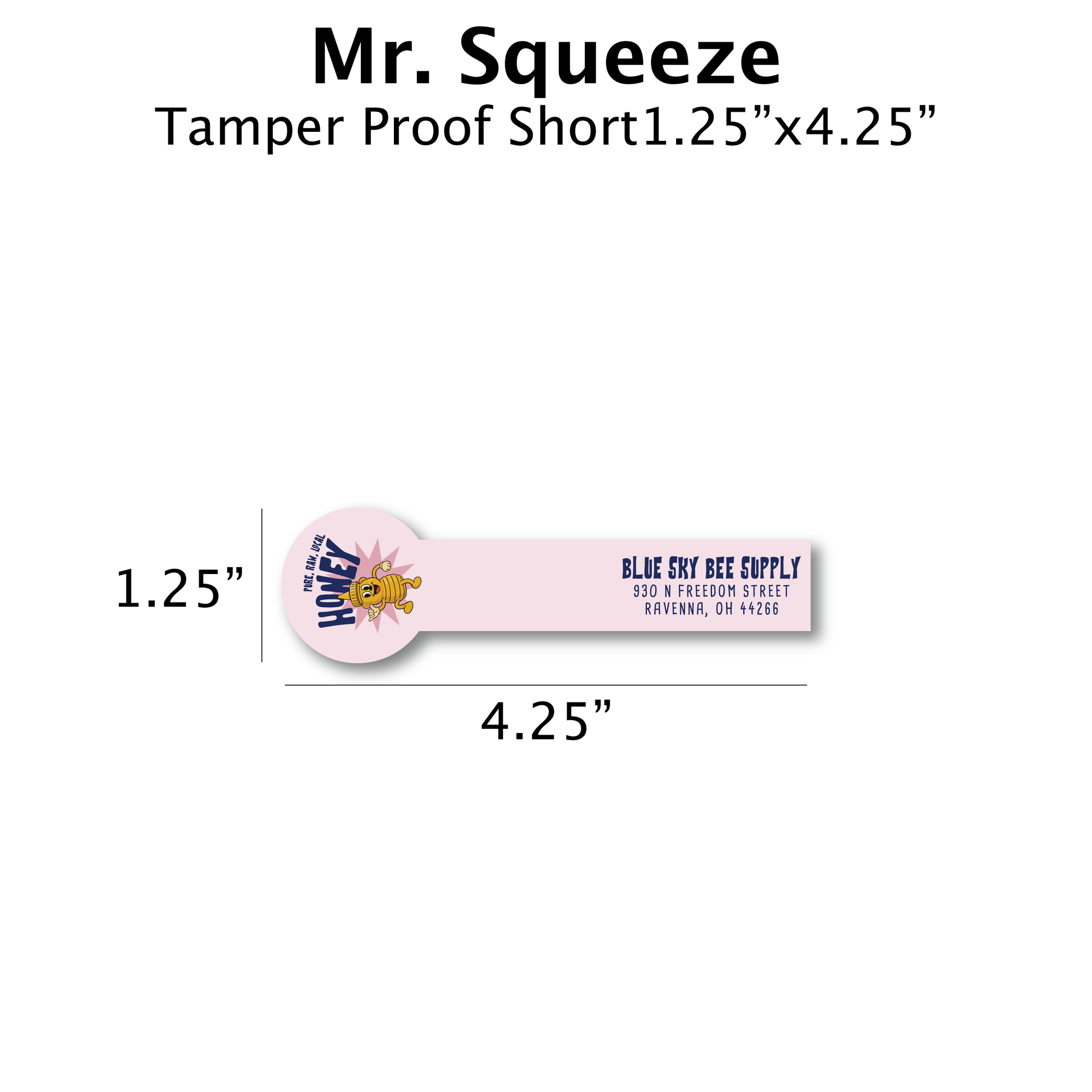 Mr Squeeze - Customizable Label Design