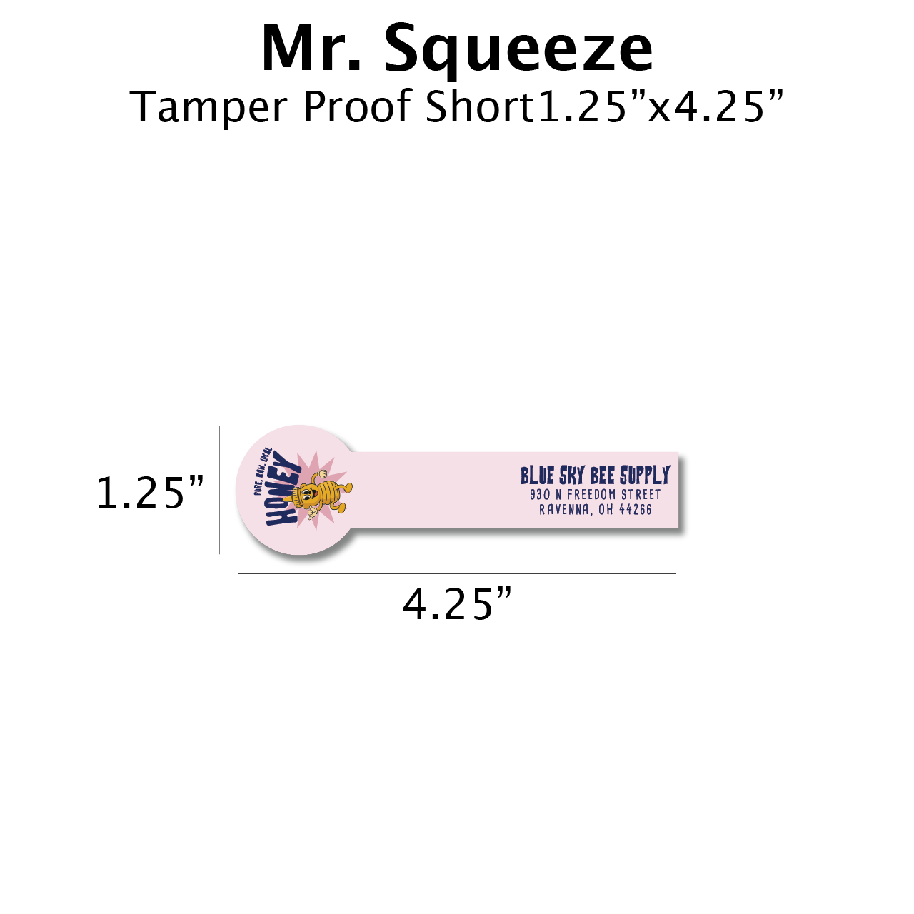 Mr Squeeze - Customizable Label Design