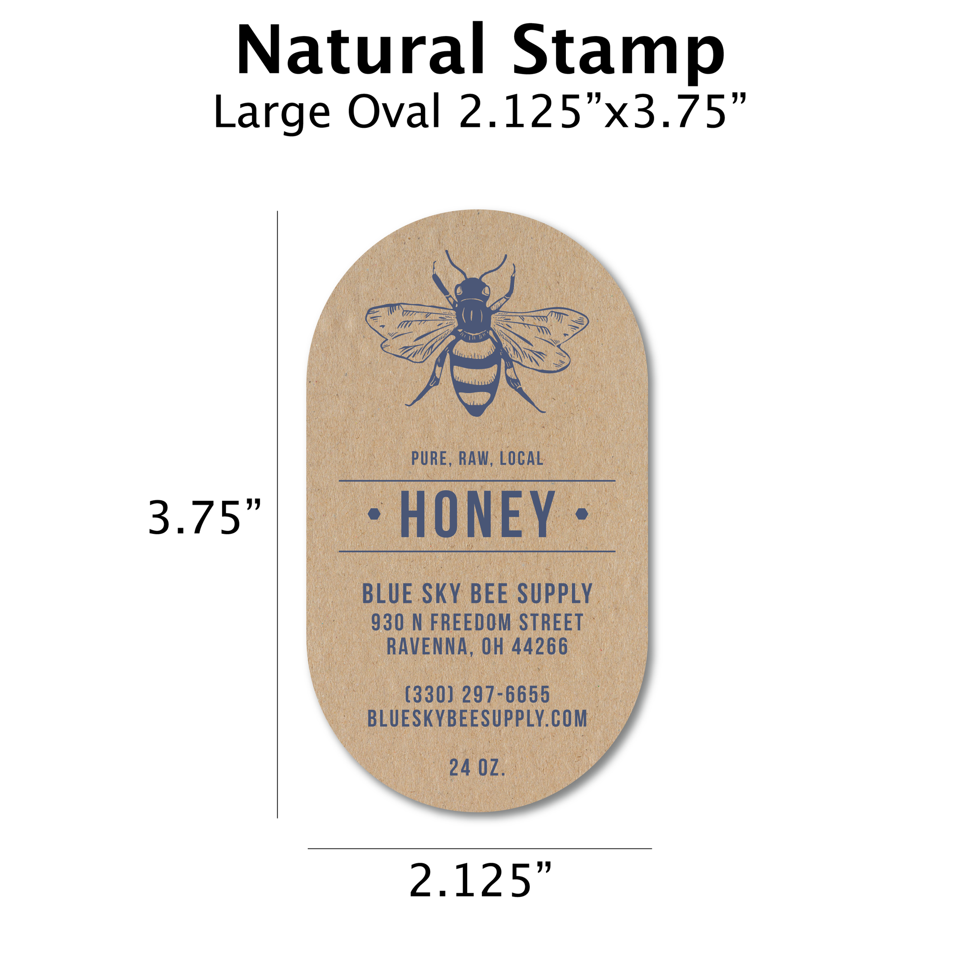 Natural Stamp - Customizable Label Design