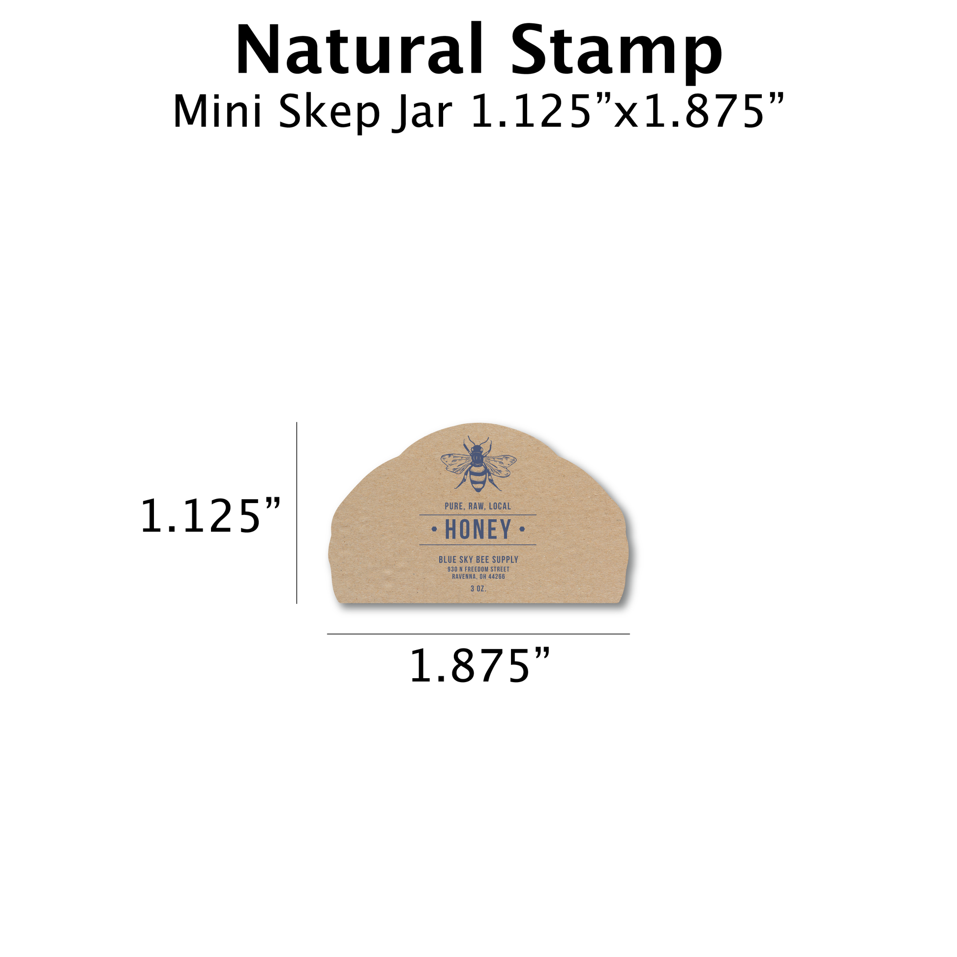 Natural Stamp - Customizable Label Design