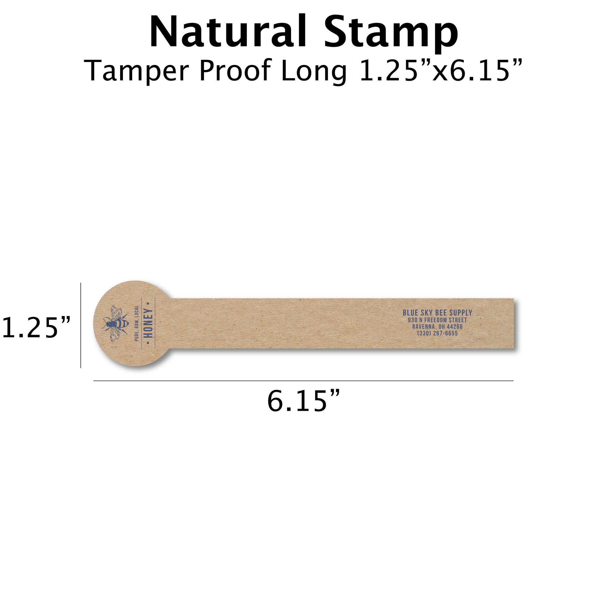 Natural Stamp - Customizable Label Design