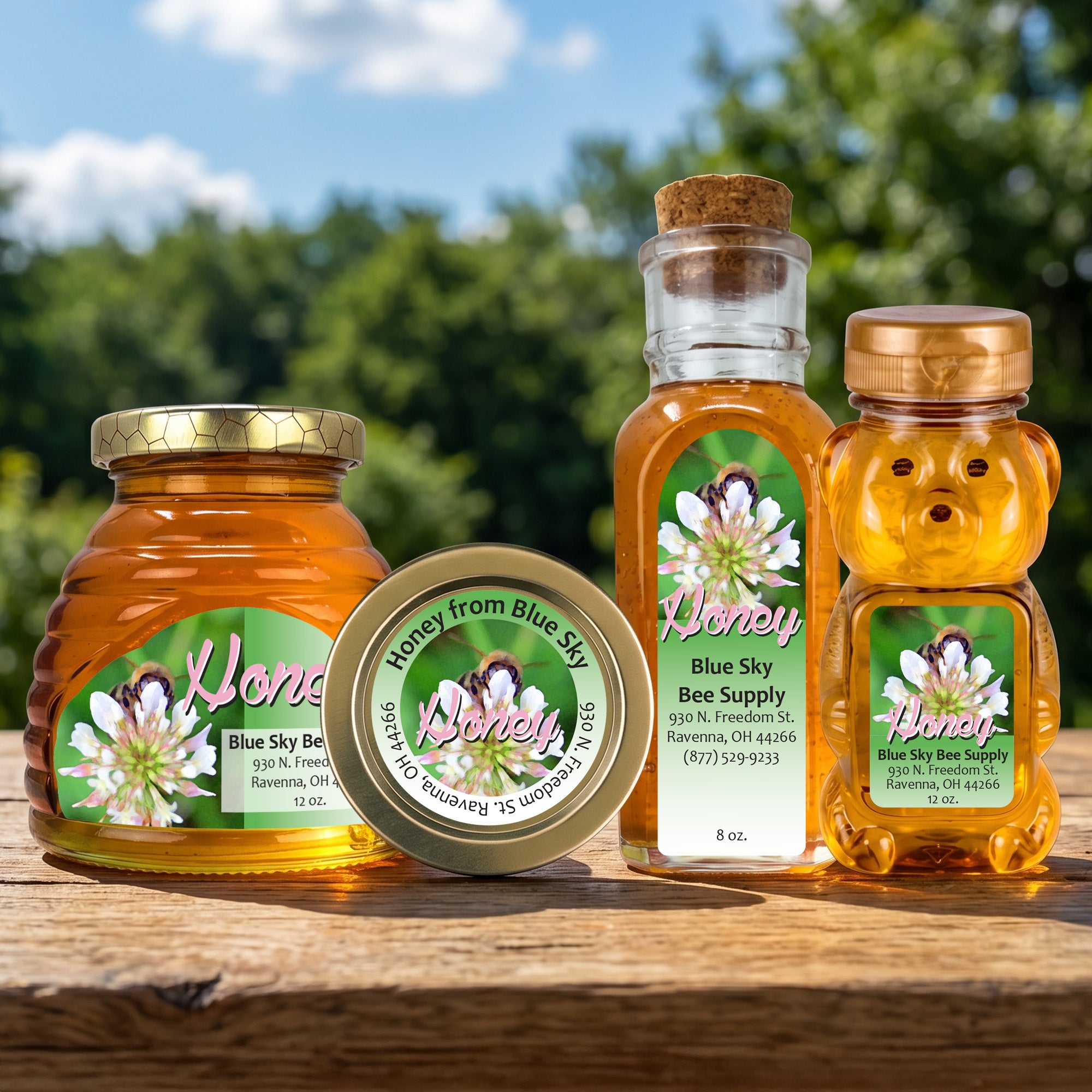 Peek A Bee - Customizable Label Design