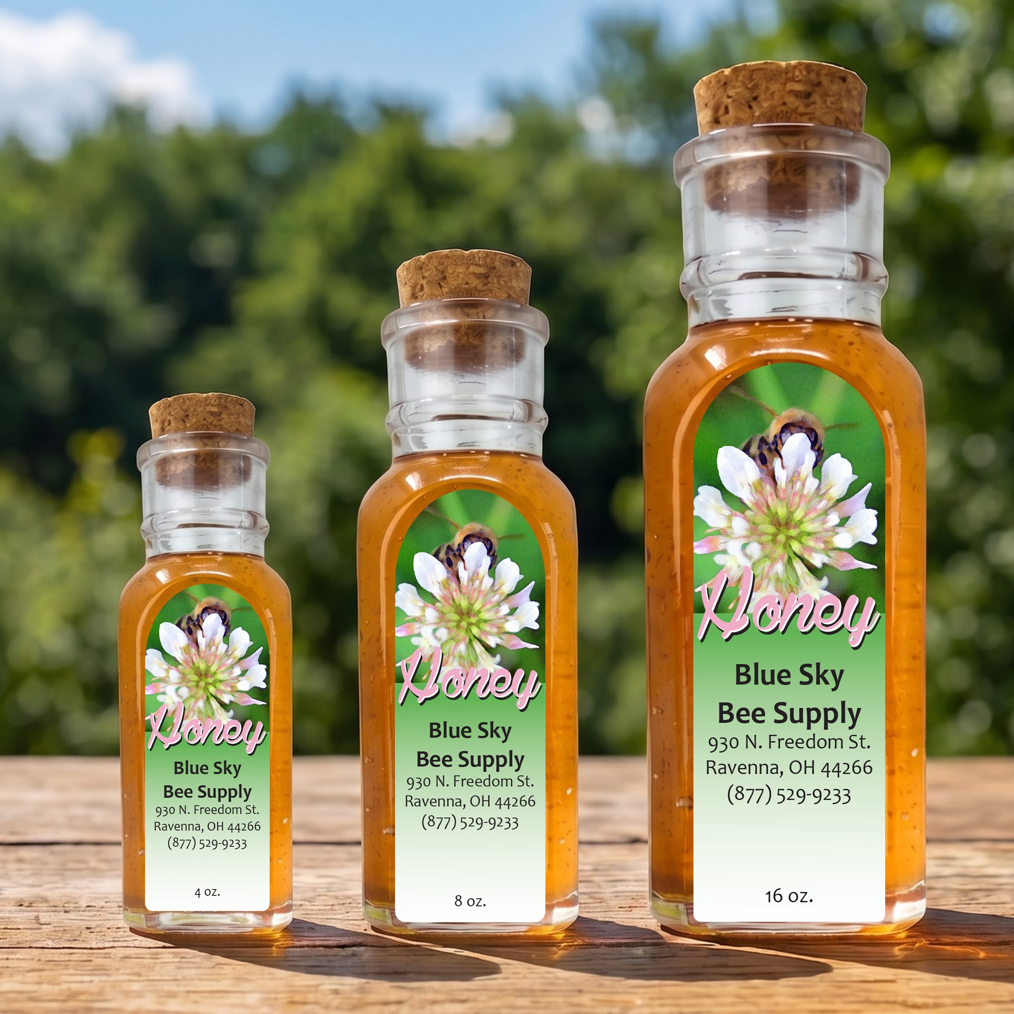 Peek A Bee - Customizable Muth Jar Labels