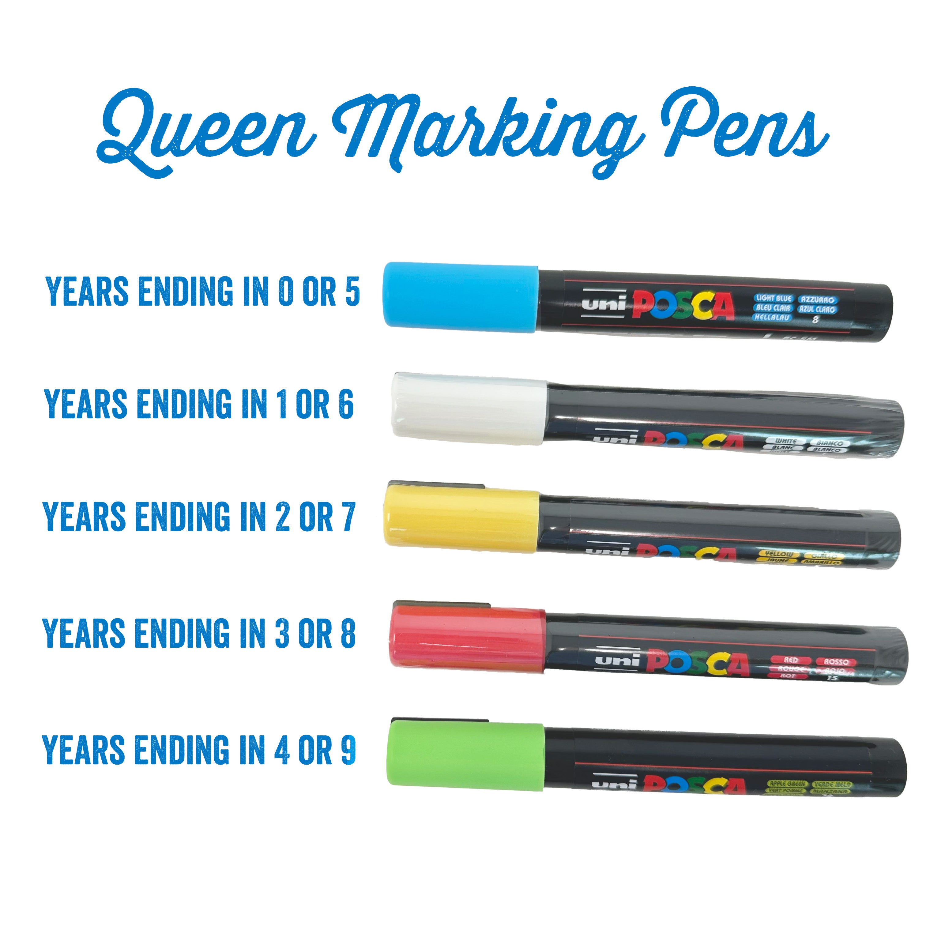 Queen Marking Pen [389R / 389G / 389B / 389W / 389Y]