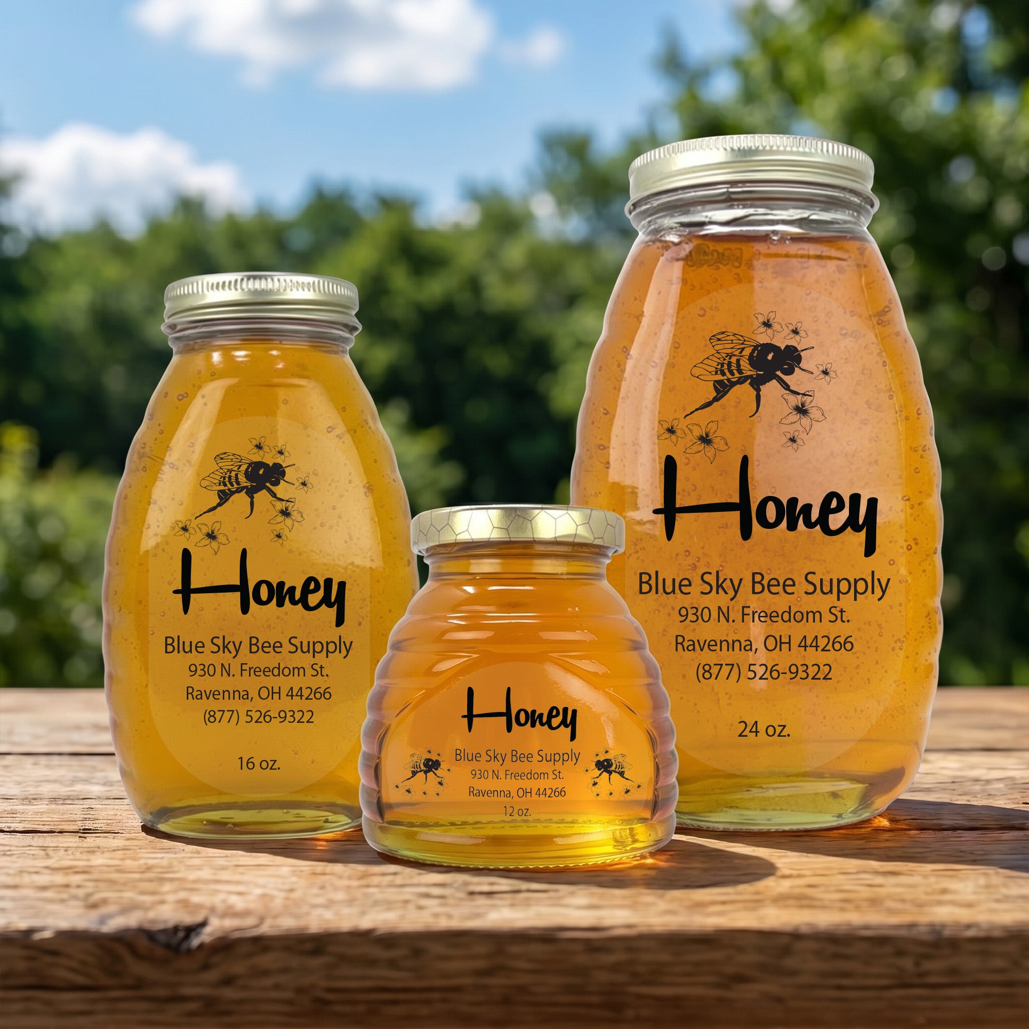 Retro - Customizable Clear Label Design