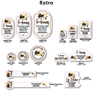 Retro - Customizable Label Design