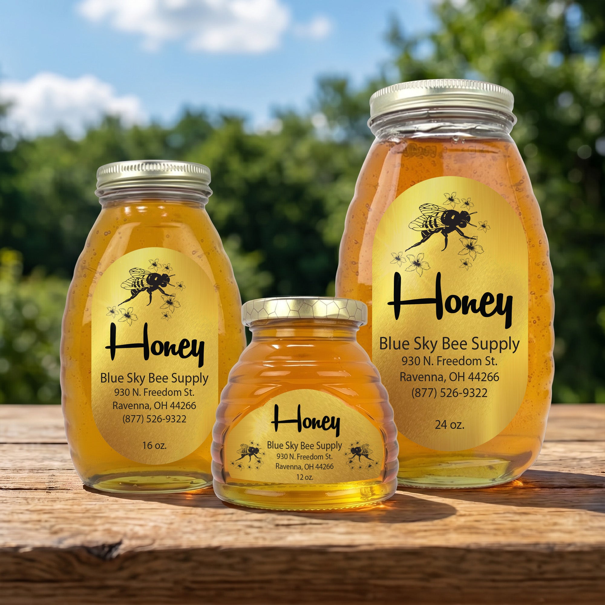 Retro - Customizable Gold Foil Label Design
