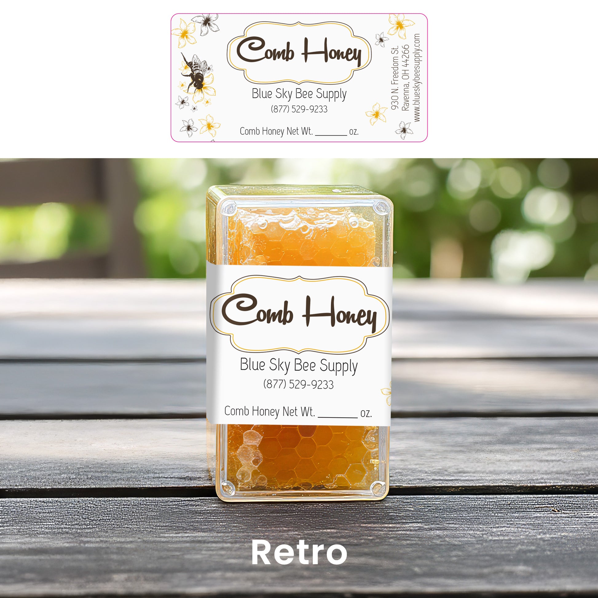 Customizable Half Size Cut Comb Box Labels (160 count)