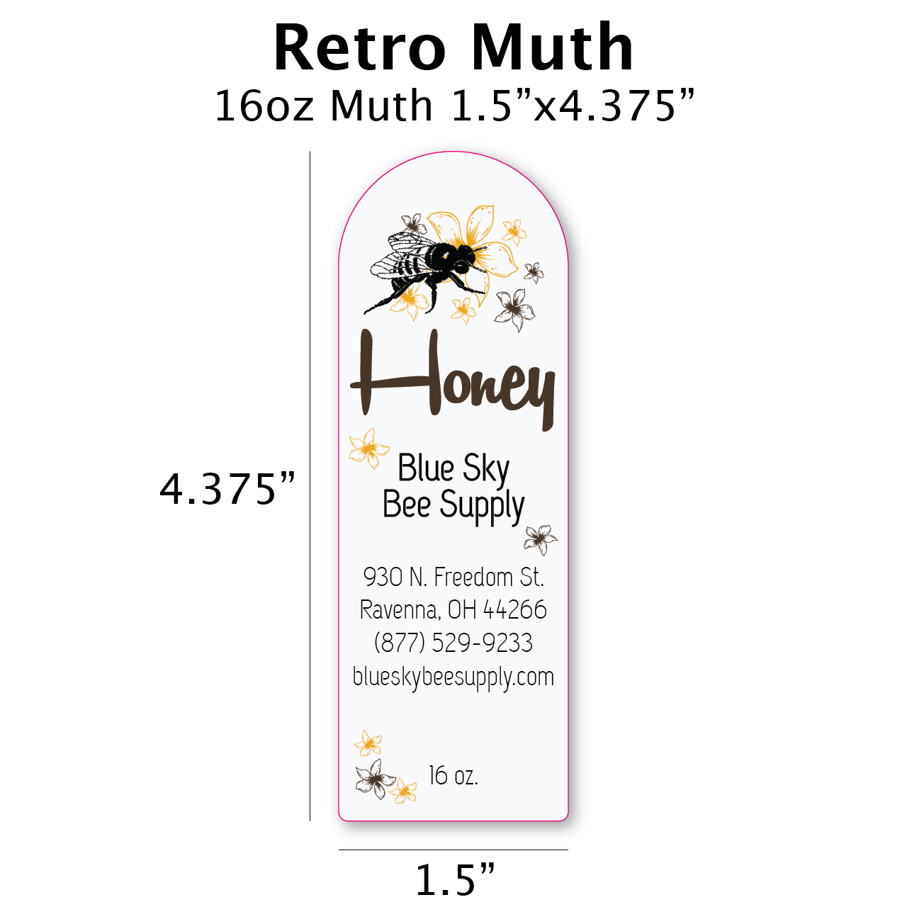 Retro - Customizable Muth Jar Labels