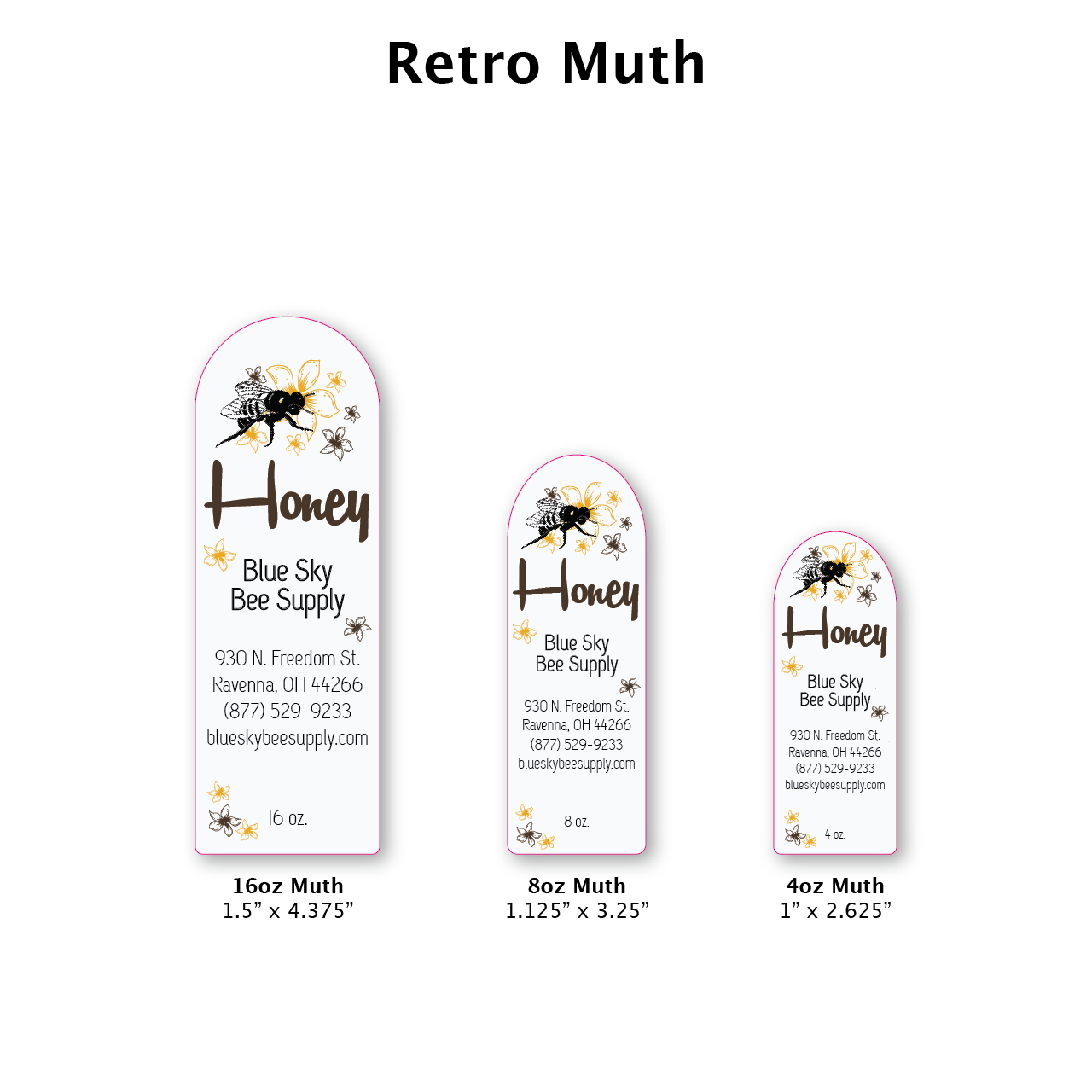 Retro - Customizable Muth Jar Labels