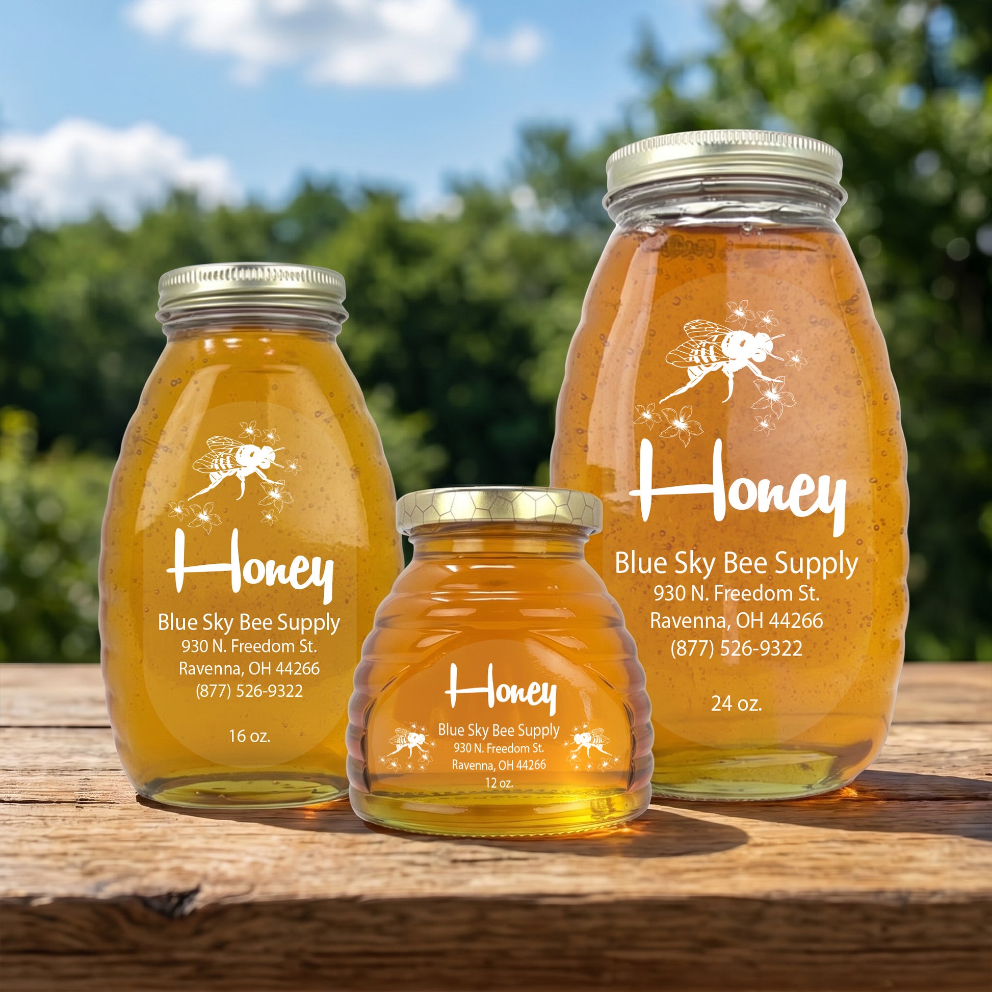 Retro - Customizable Clear Label Design